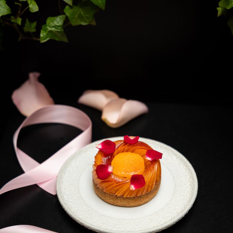 Pink October: Peach & Rose Tart